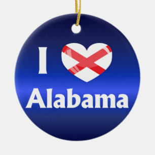 I love Alabama Ceramic Tree Decoration
