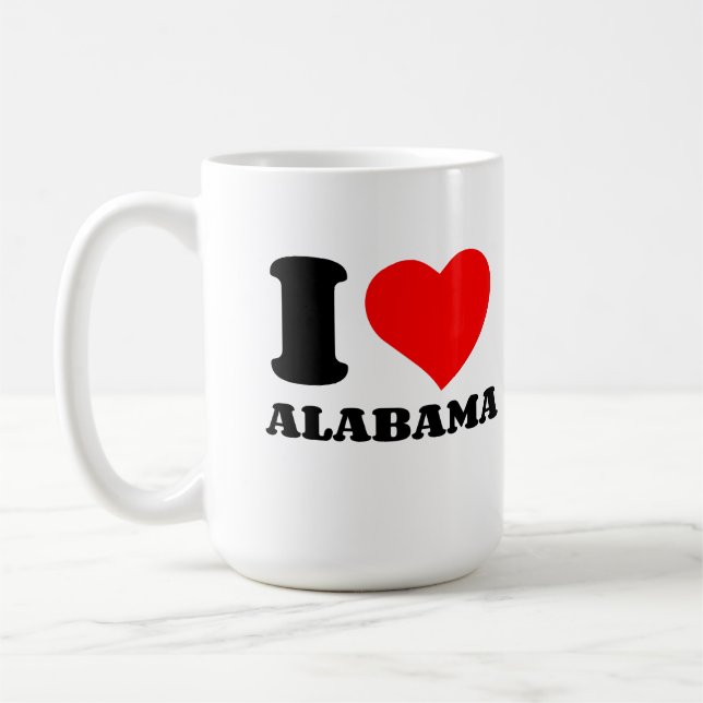 I LOVE ALABAMA COFFEE MUG (Left)