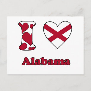 I love Alabama Postcard