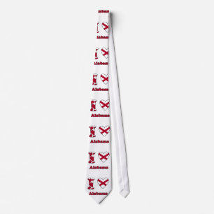 I love Alabama Tie