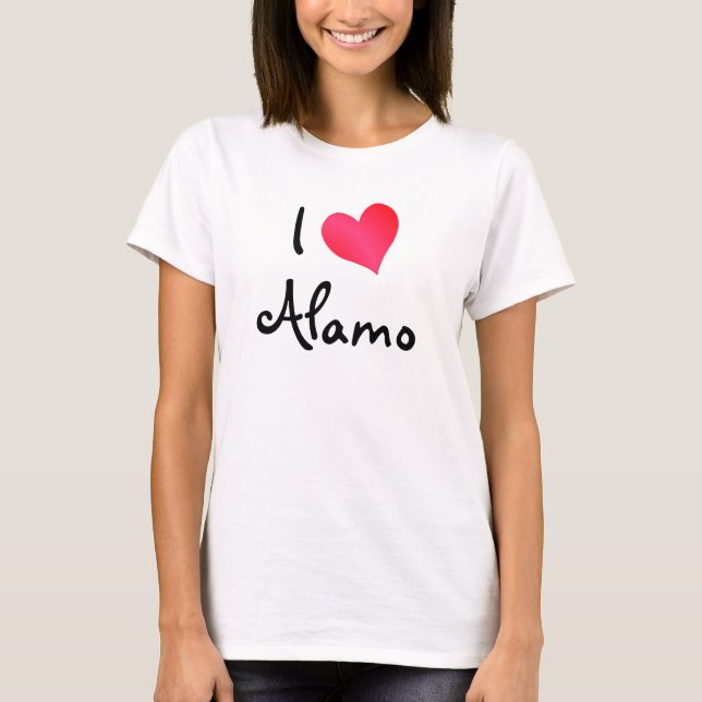 I Love Alamo T-Shirt (Front)