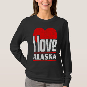I Love Alaska Best Home State I Heart Alaska T-Shirt