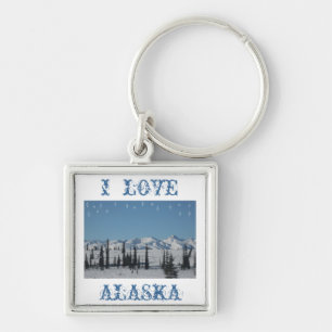 I LOVE ALASKA Keychain