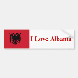 I Love Albania Bumper Sticker