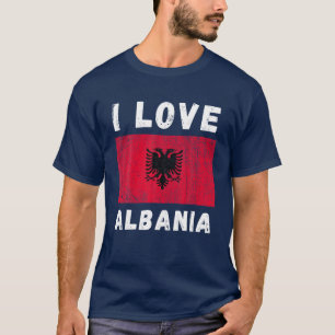 I Love Albania I Heart Albanian Family Travel Souv T-Shirt
