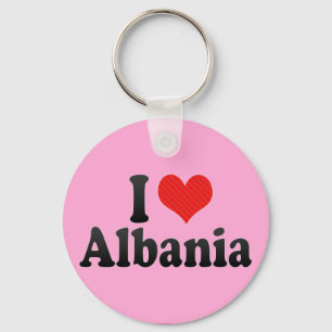 I Love Albania Key Ring