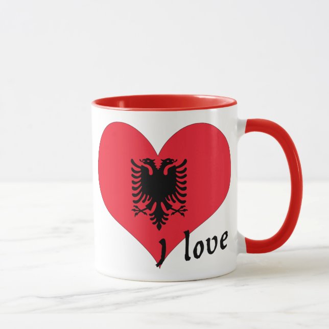 I Love Albania Mug (Right)