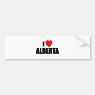 I Love Alberta Bumper Sticker