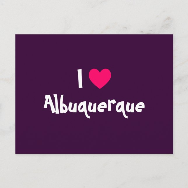 I Love Albuquerque Postcard (Front)