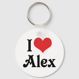 I Love Alex Key Ring