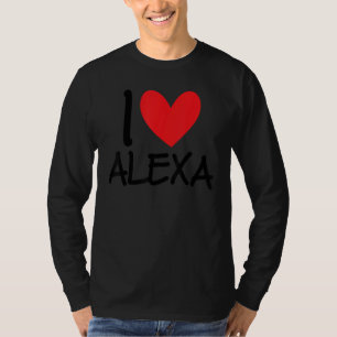 I Love Alexa Name Heart Personalised Men Guy BFF F T-Shirt
