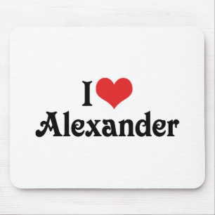 I Love Alexander Mouse Pad