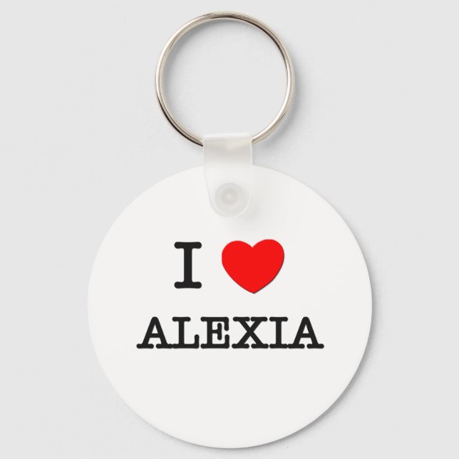 I Love Alexia Key Ring (Front)