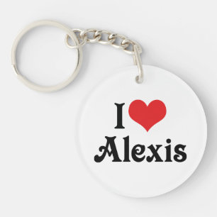 I Love Alexis Key Ring