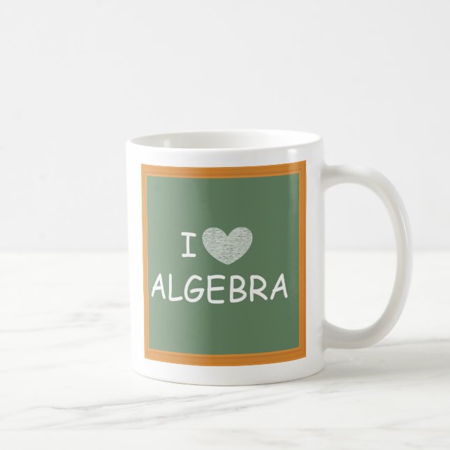 I Love Algebra Coffee Mug (Right)