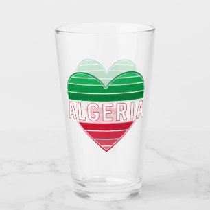 I Love Algeria, Algerian Heart Glass