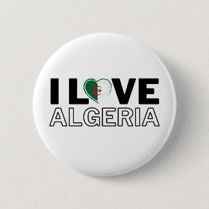 I LOVE ALGERIA - For real Algerians! 6 Cm Round Badge