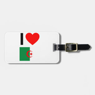 i love algeria luggage tag