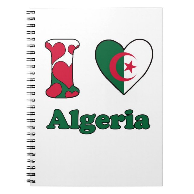 I love Algeria Notebook (Front)
