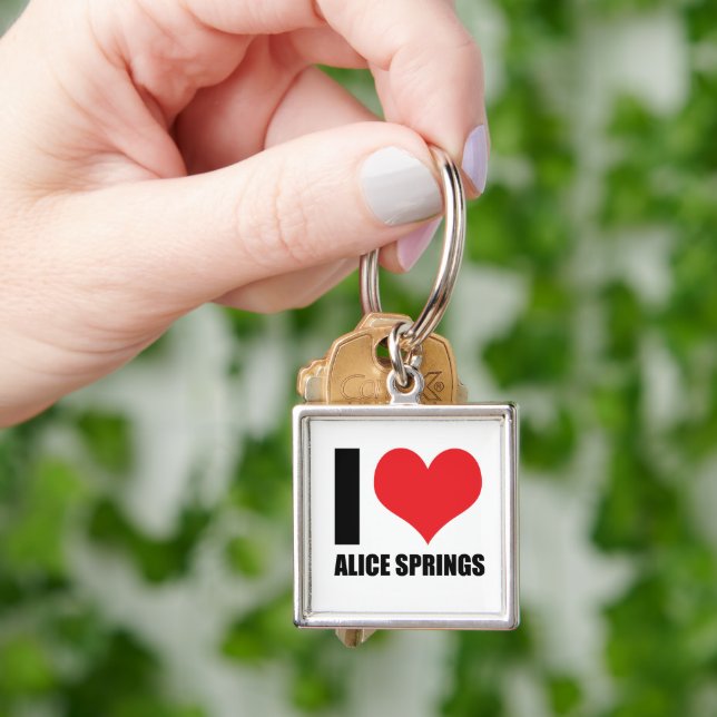 I love Alice Springs Key Ring (Hand)