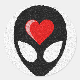 I LOVE aLiEnS! Classic Round Sticker