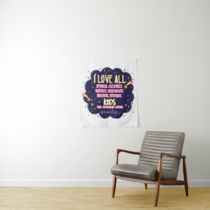I Love All Mythical Creatures, Vampires, Werewolf Tapestry