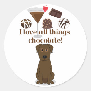 I love all things chocolate!  Fun Stickers
