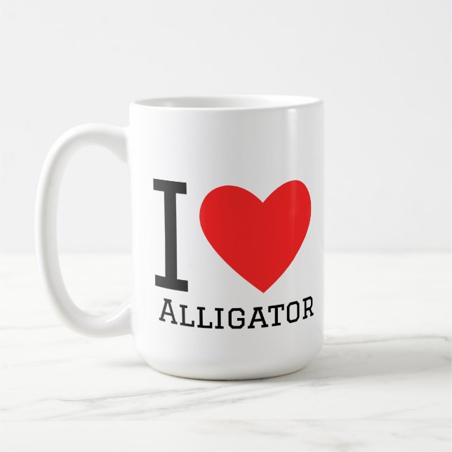 I love alligator  coffee mug (Left)