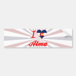 I Love Alma, Colorado Bumper Sticker