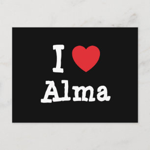 I love Alma heart T-Shirt Postcard