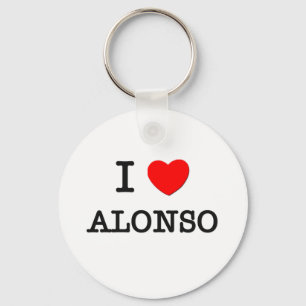 I Love Alonso Key Ring