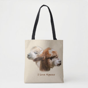 I Love Alpacas Tote Bag