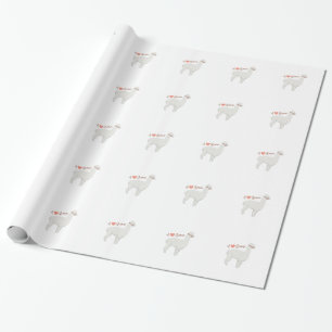 I Love Alpacas Wrapping Paper
