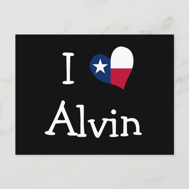 I Love Alvin Postcard (Front)