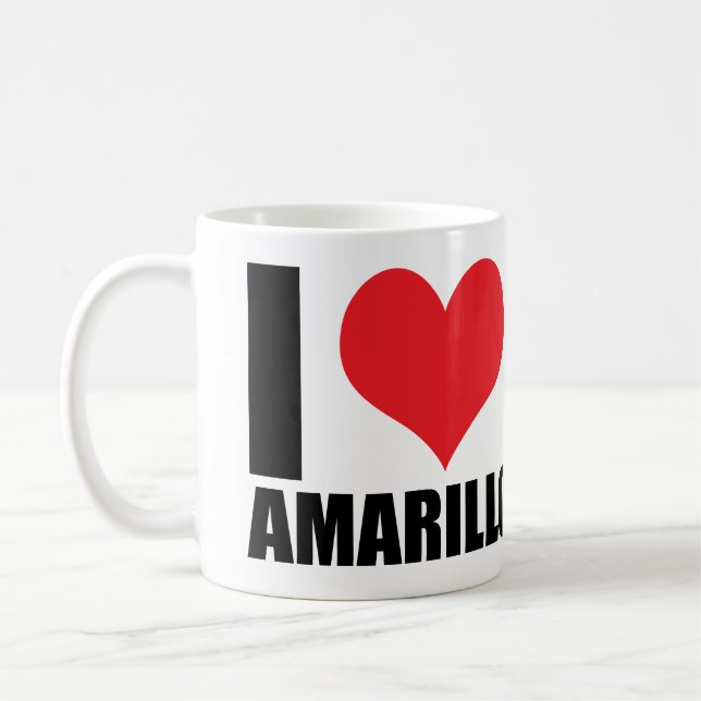 I love Amarillo Coffee Mug (Left)