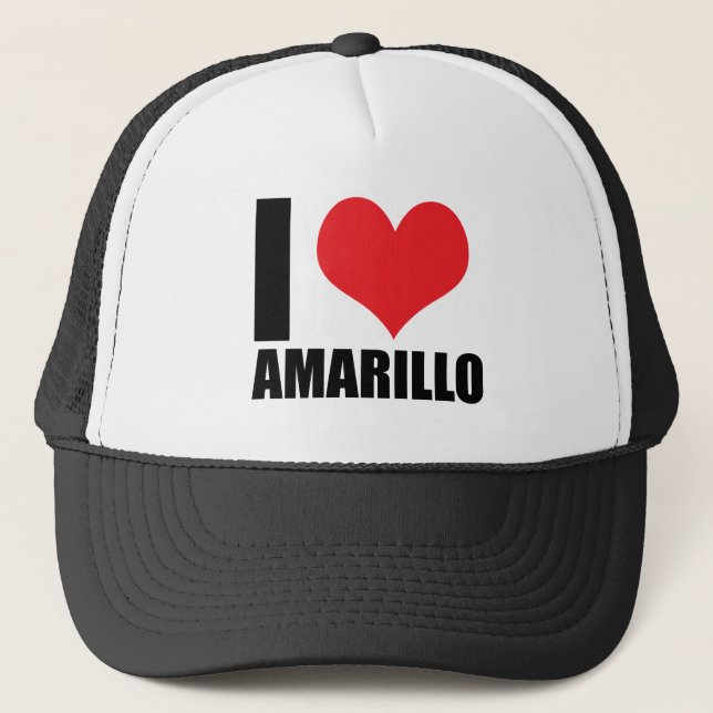 I love Amarillo Trucker Hat (Front)