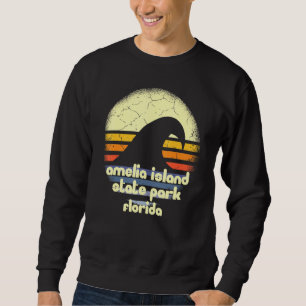 I Love Amelia Island State Park Florida Ocean Wave Sweatshirt