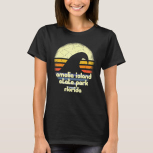 I Love Amelia Island State Park Florida Ocean Wave T-Shirt