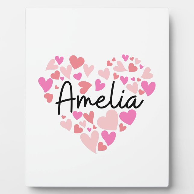 I love Amelia Plaque (Front)