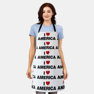 I Love America Apron
