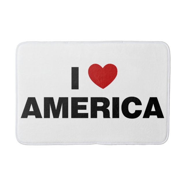 I Love America Bath Mat (Front)