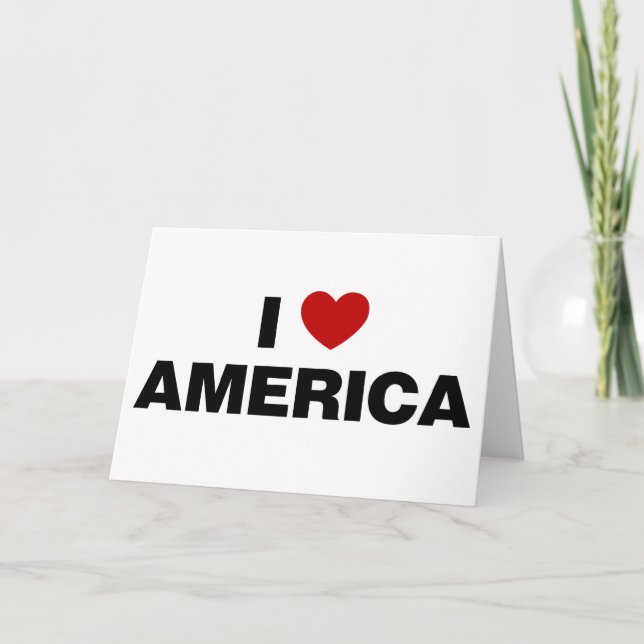 I Love America Card (Front)