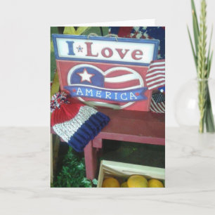 I Love America Card