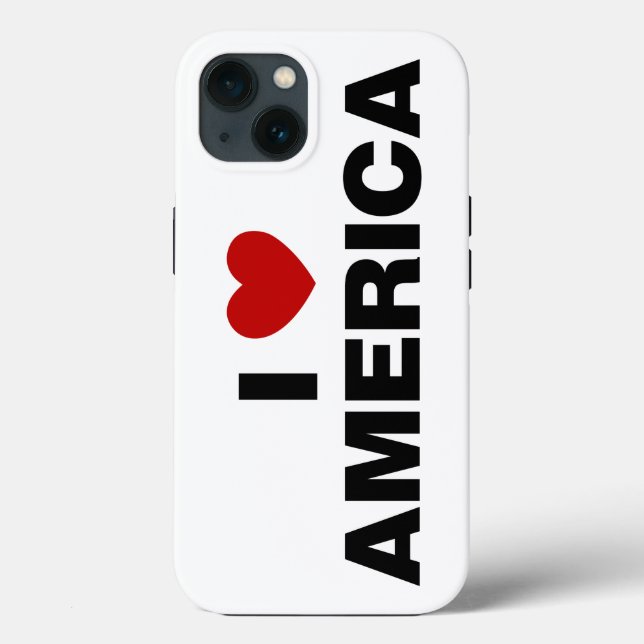 I Love America Case-Mate iPhone Case (Back)