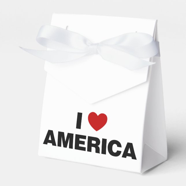 I Love America  Favour Box (Front Side)