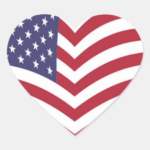 I LOVE AMERICA HEART STICKER