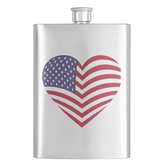 I LOVE AMERICA HIP FLASK (Front)