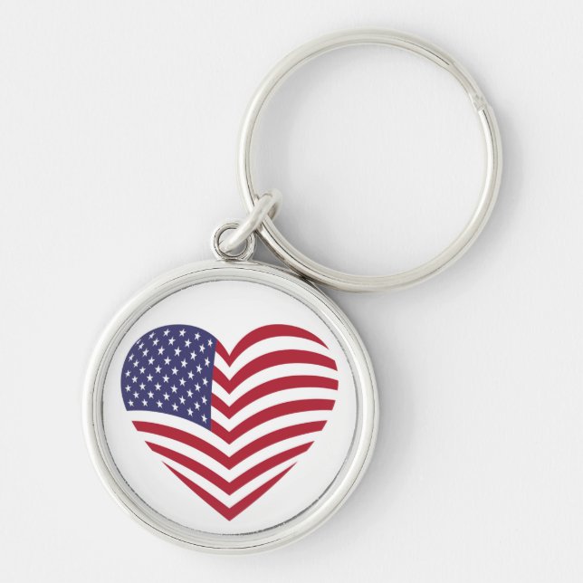I LOVE AMERICA KEY RING (Front)