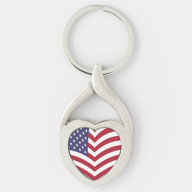 I LOVE AMERICA KEY RING (Front)