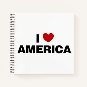 I Love America Notebook